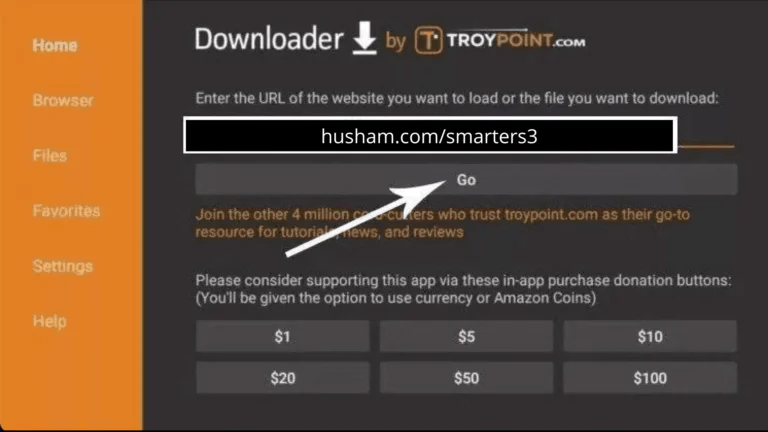 Étape 16 - Entrez l'URL de l'APK